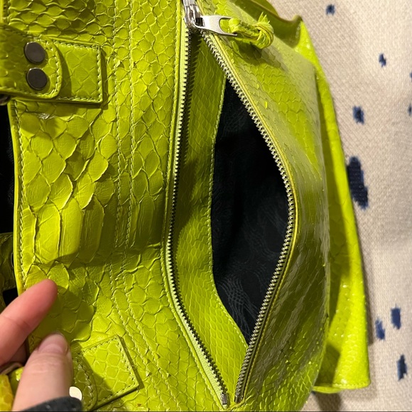Proenza Schouler PS1 Tote Neon Yellow Python - Picture 9 of 16